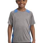 Youth Heather Colorblock Contender  Tee